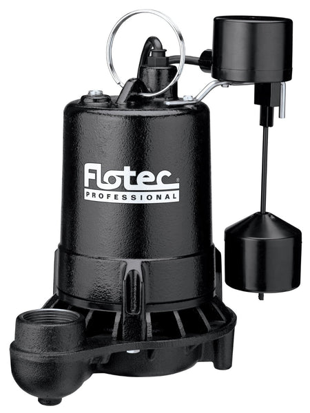 Flotec E75VLT Professional Series Submersible Cast Iron Sump Pump, 3/4 HP