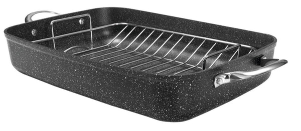 Starfrit 060325-002 The Rock Roaster with Rack, Black