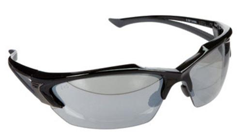 Edge Eyeware SDK117 Khor Black/Silver Safety Mirror Lens Glasses