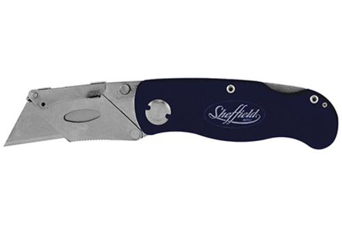 Sheffield 12613 Utility Lockback Knife 6", Black