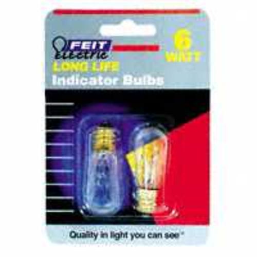 Feit Electric  BP6S6 S-6 Candle Base Bulb 6W Clear