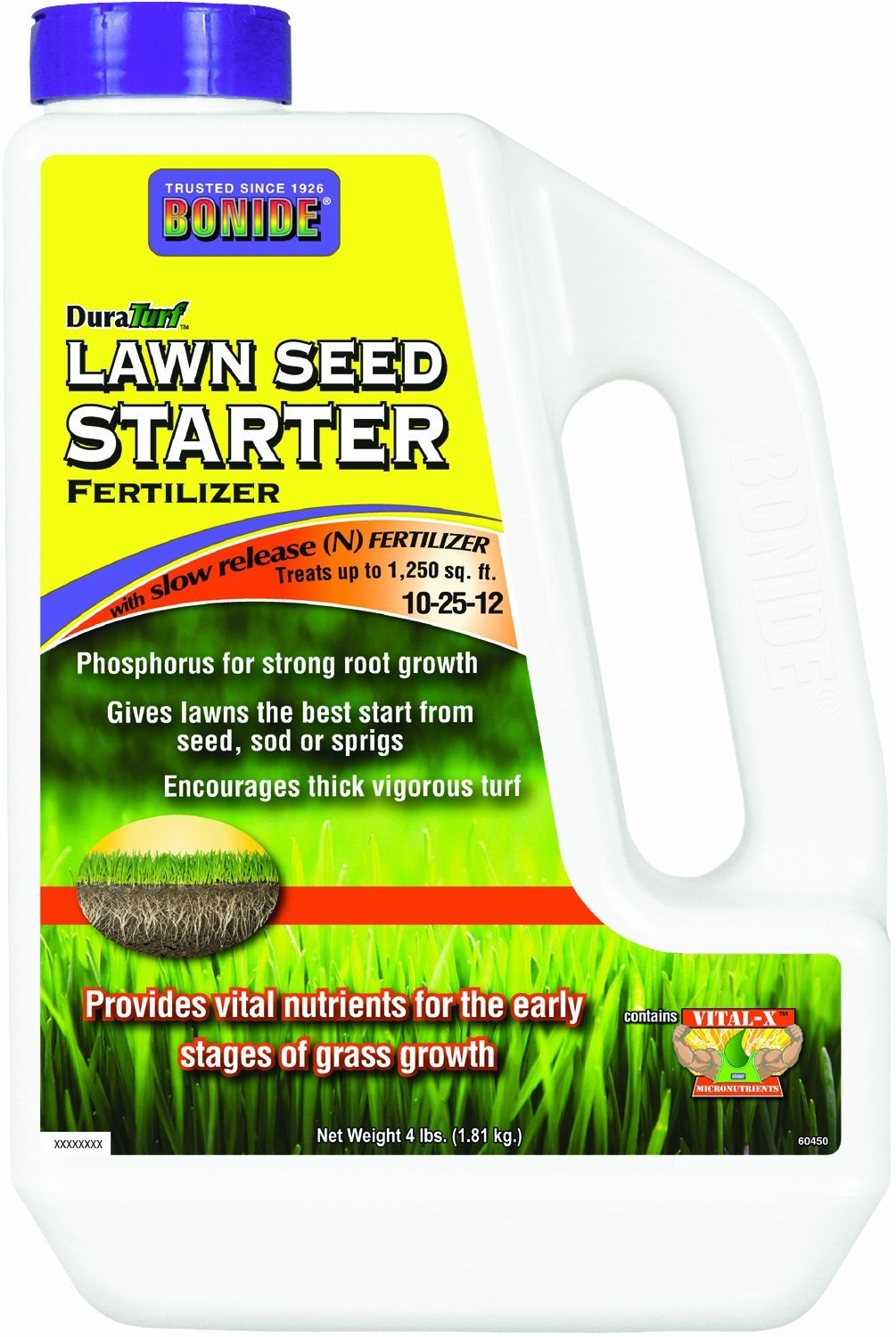 Bonide 60450 DuraTurf Lawn Seed Starter Fertilizer, 4 Lbs