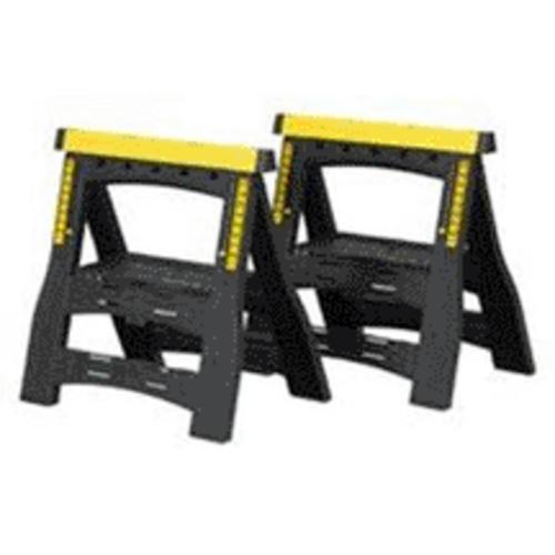 Stanley STST60626 Adjustable Sawhorse 32", Twin Pack