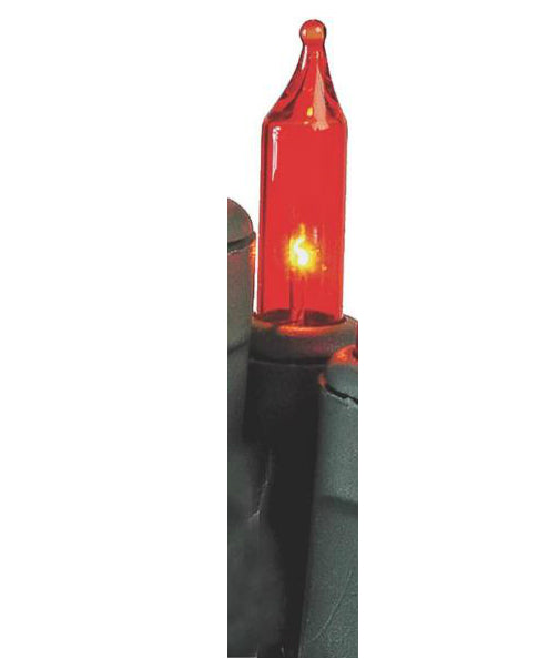 Holiday Basix U10E406G LED 50 Mini Light Set, Orange