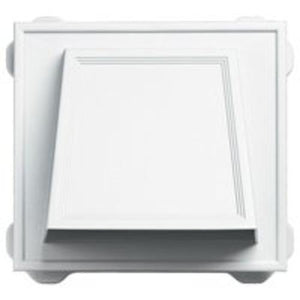Builders Edge 140056774001 Hooded Vent 6", White