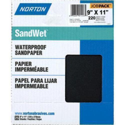 Norton 01226 Waterproof Sandpaper, 9" x 11"