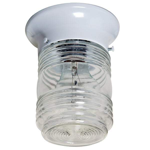 Boston Harbor HV-66919-WH-3L Jelly Jar Porch Light Fixtures, White