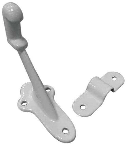 Prosource CL-623C-WH-PS Handrail Bracket, Zinc Die Cast, White