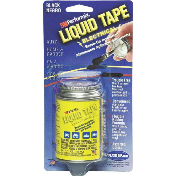 Performix LET14Z03 Electrical Liquid Tape, 4 Oz, Black