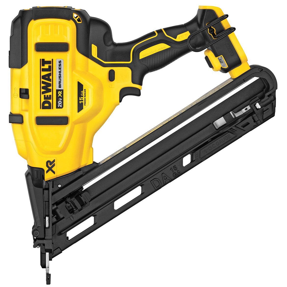 Dewalt DCN650B Lithium-Ion Cordless 15-Gauge Angled Finish Nailer, 20 Volt