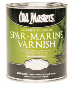 Old Masters 92504 Qt Spar-Marine Varnish Semi-Gloss