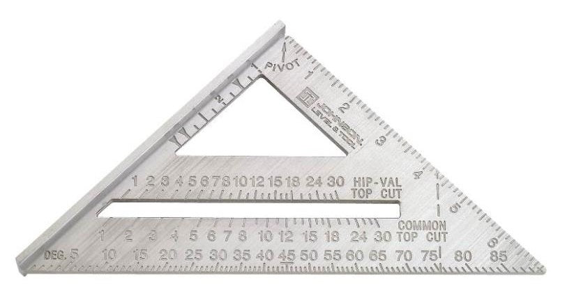 Johnson RAS-1B Aluminum Rafter Angle Square, 7"