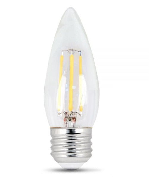 Feit Electric BPETC60/827/LED/2 Dimmable LED Light Bulb, 6 W, 2/CD