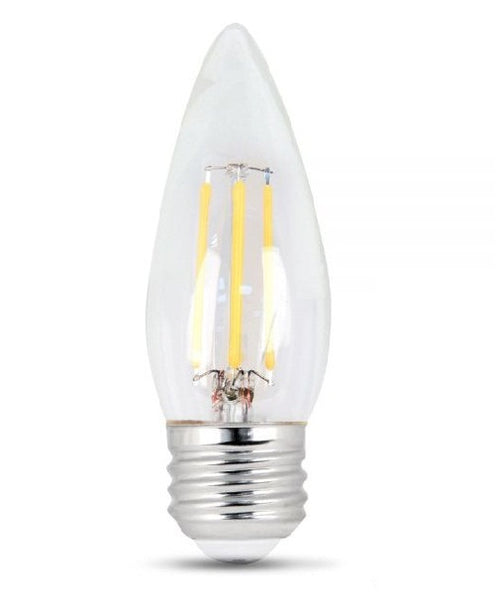 Feit Electric BPETC60/827/LED/2 Dimmable LED Light Bulb, 6 W, 2/CD