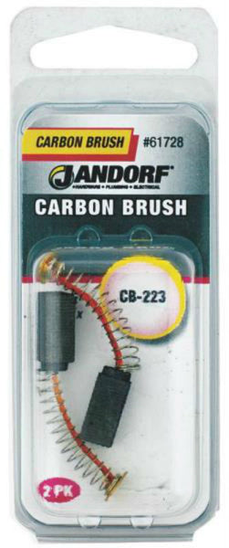 Jandorf 61728 CB-223 Motor Carbon Brush, Card of 2