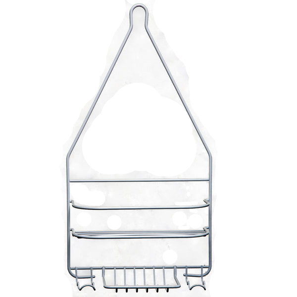 Simple Spaces SS-SC-25-PE-3L Small Shower Caddy, White