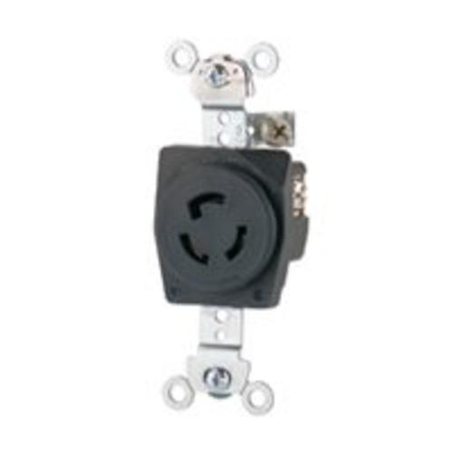 Cooper Wiring CWL515R Single Phase Locking Receptacle, 15 Amps, 125 Volts