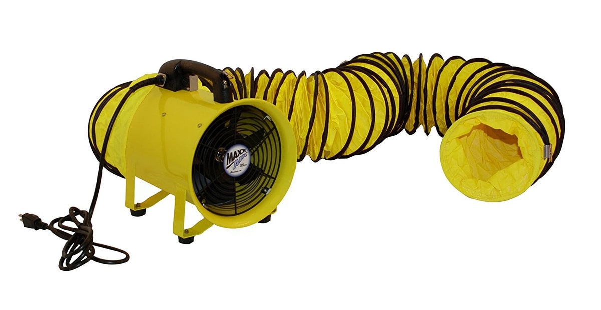 MaxxAir HVHF-12COMBO 12" Confined Space Ventilator with 20' Polyvinyl Hose