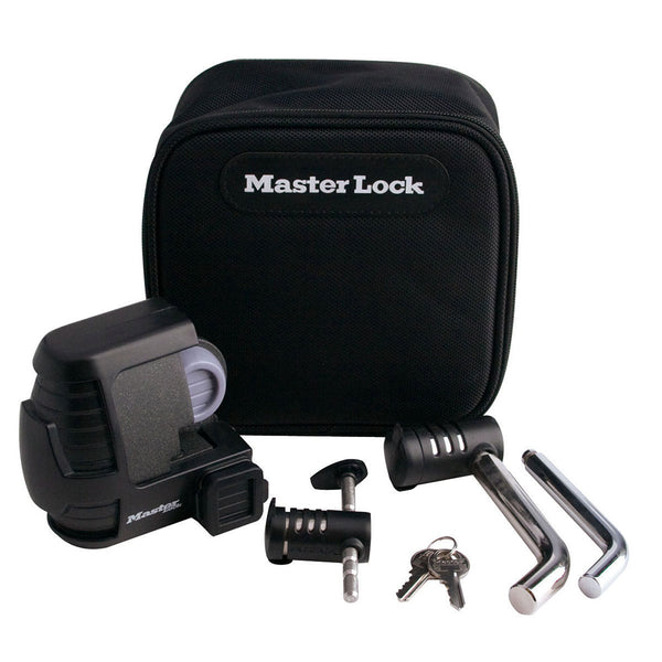 Master Lock 3794DAT Trailer Coupler/Hitch Pin Lock Set, Black