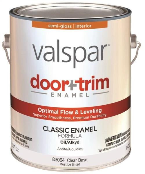 Valspar 83064 Door & Trim Classic Enamel, Clear Base, 1 Gallon