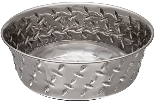 Loving Pets 7254 Bowl Diamond Plate, 1-Pint