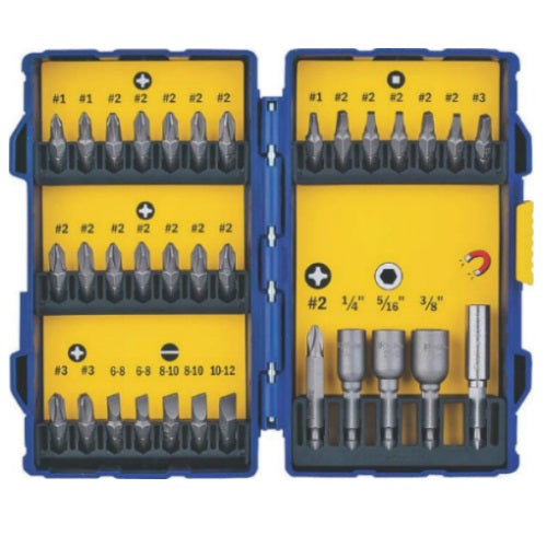 Irwin 3057017 Screwdriver Bit Set, 33 Piece