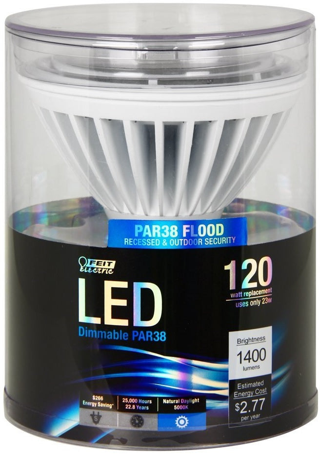 Feit PAR381400850LED 120V Dimmable LED Light Bulb, 5000 K, 1400 Lumens