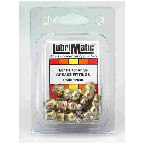 Lubrimatic 11159 "45-Degree" Grease Fittings 1/8" Npt - Pk/5
