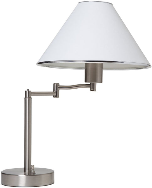 Boston Harbor TL-TB-8008-3L Swing Arm Adjustable Table Lamp, Satin Nickel