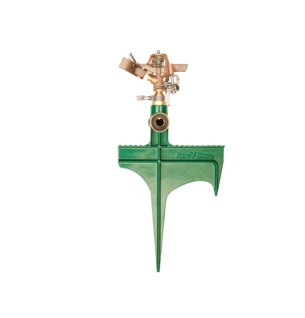Rain Bird 25PJLSP Brass Impact Sprinkler on Hose-End Spike