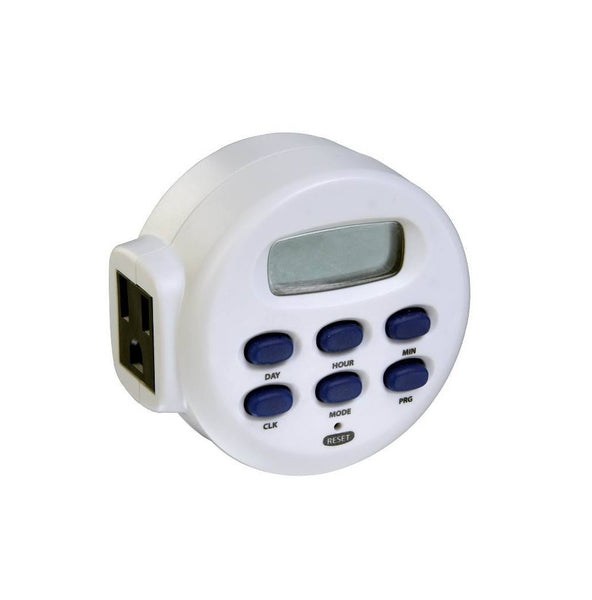 AmerTac TE1655WHB/TE55WHB Programmable Weekly Timer, White