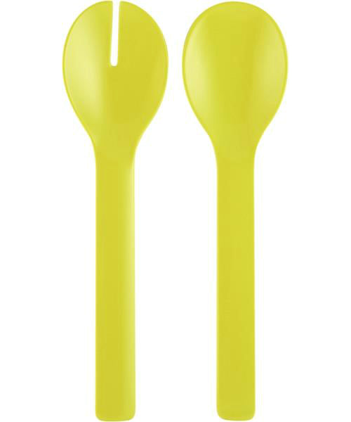 Knack3 253905I Melamine Salad Server Set, Light Green, 6.75"