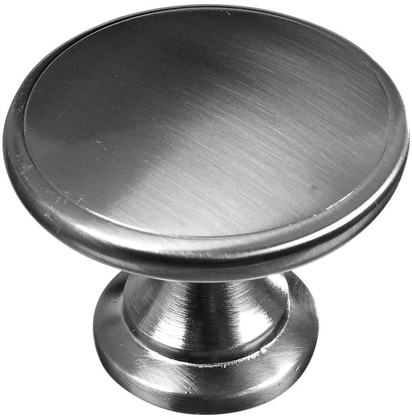 National Hardware N325-837 Knob, Satin Nickel, 1-3/4" Dia