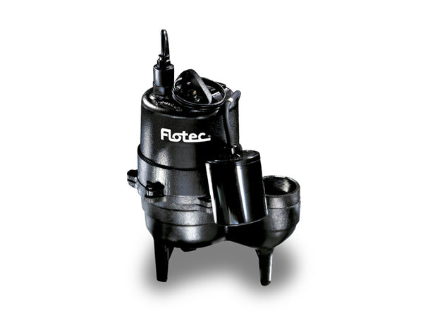 Flotec FPSE3601A-04 Submersible Cast Iron Sewage Pump, 1/2 HP