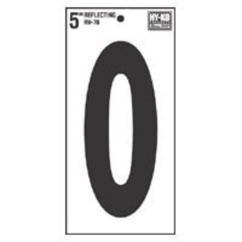 Hy-Ko RV-70/0 Refl Slfadhs Number, 5"