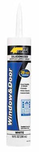 White Lightning 30600 Window & Door Acrylic Latex Caulk 10.5 Oz. - White