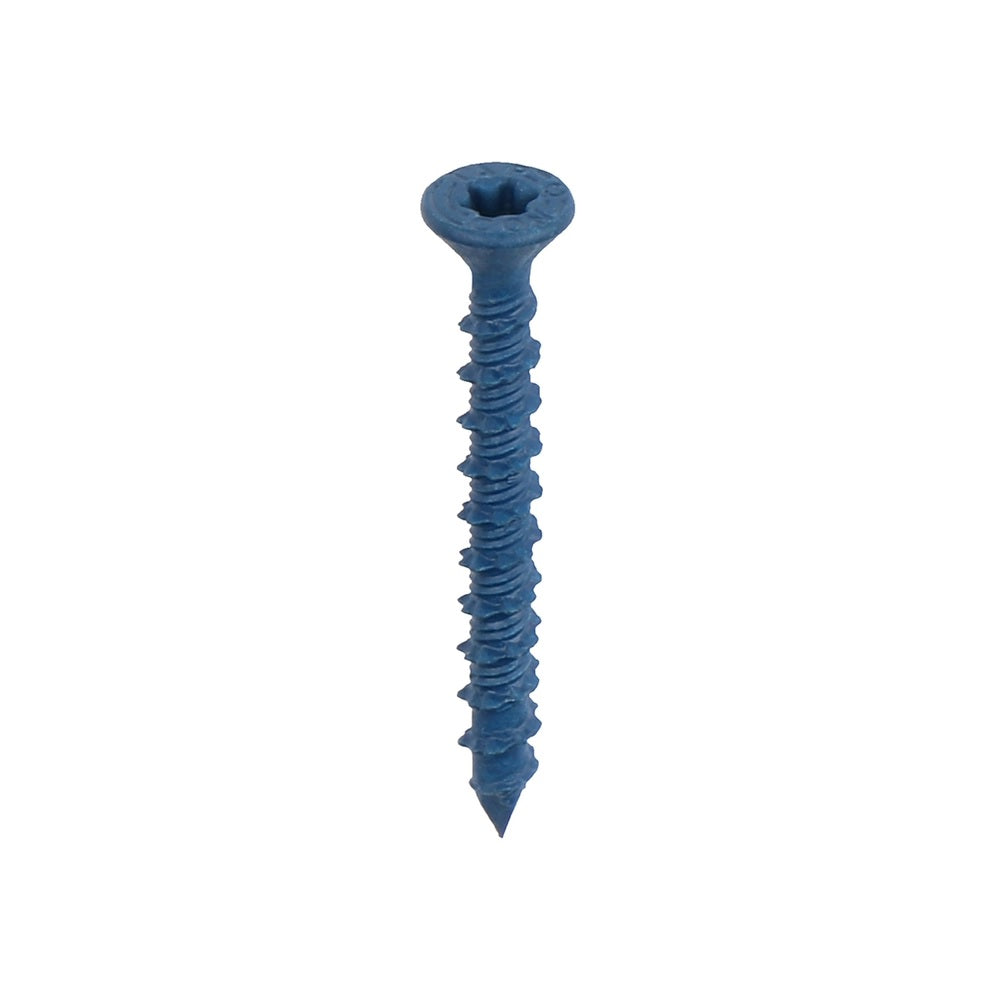 Tapcon 28355/24355 Star Flat Head Concrete Screws, 1-3/4", Steel