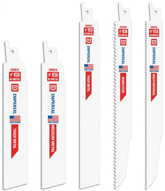 Imperial Blades IBRDV-5 Demolition Reciprocating Saw Blades, White