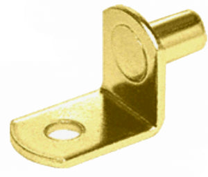 Knape & Vogt 346PBR Support Shelf,  Brass Plated, Bag/12