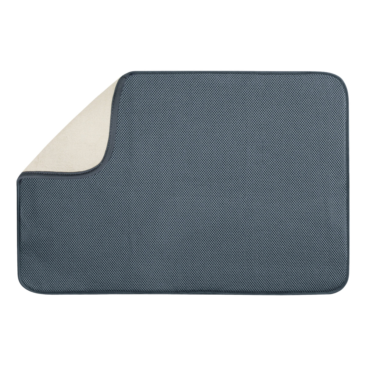 InterDesign 40232 Microfiber Drying Mat, XL, Pewter