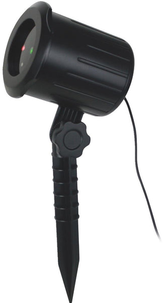 Prime Wire & Cable LFLERG05 Laser Light Projector Christmas Yard Stake, Black