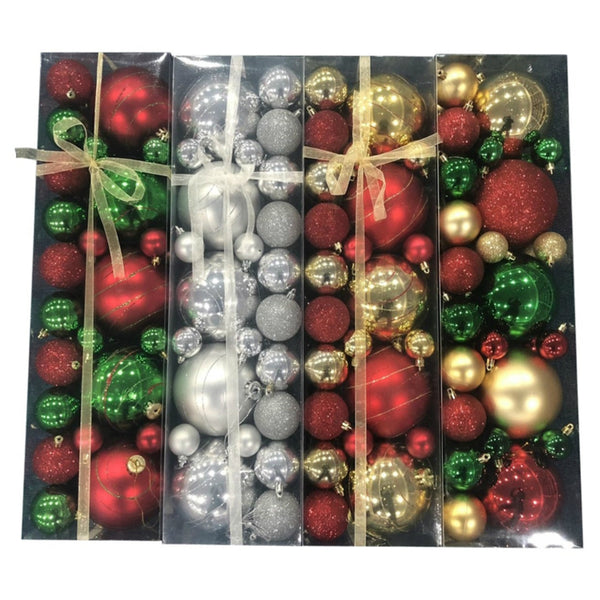 Santas Forest 99401 Christmas Ball Ornaments, Set of 41 Piece