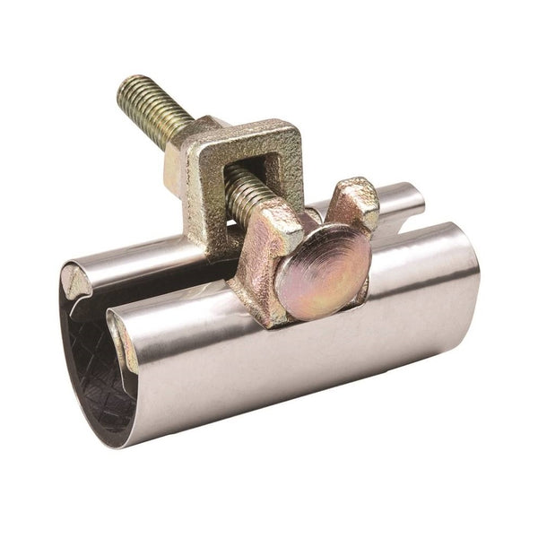 B & K 160-604HP 1-Bolt Pipe Repair Clamp, 430 Stainless Steel