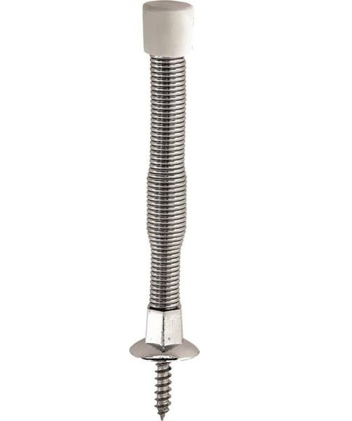 Prosource H61-Z012C-PS Light Duty Spring Baseboard Doorstops, Chrome