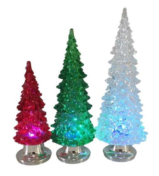 Santas Forest 21227 LED Christmas Tree Set, Acrylic