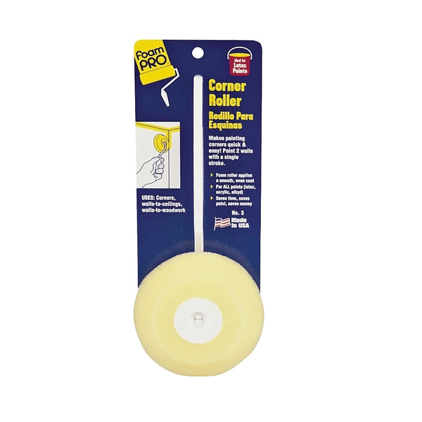 Foampro 3 Corner Roller, 4 Inch x 9.5 Inch x 2 Inch