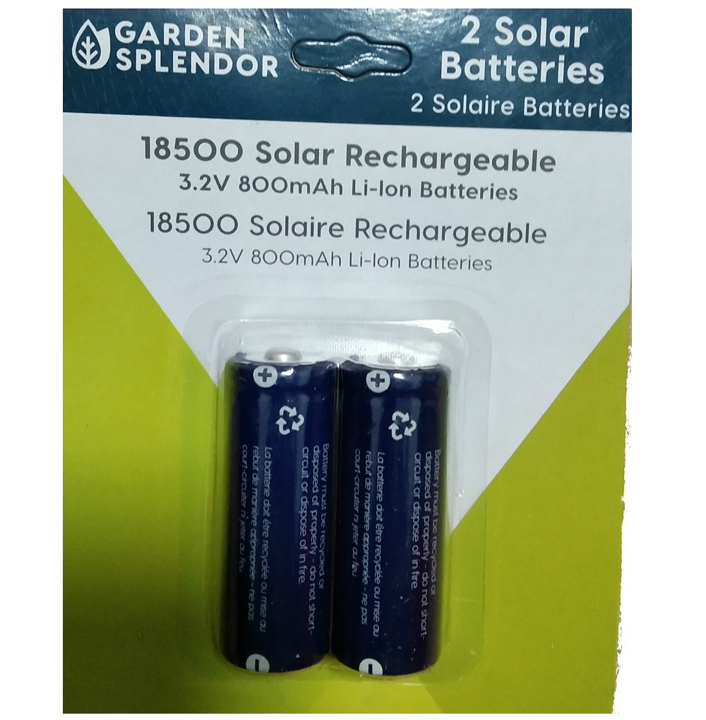 Garden Splendor 830-1907 Solar Rechargeable Battery, 800 Mah