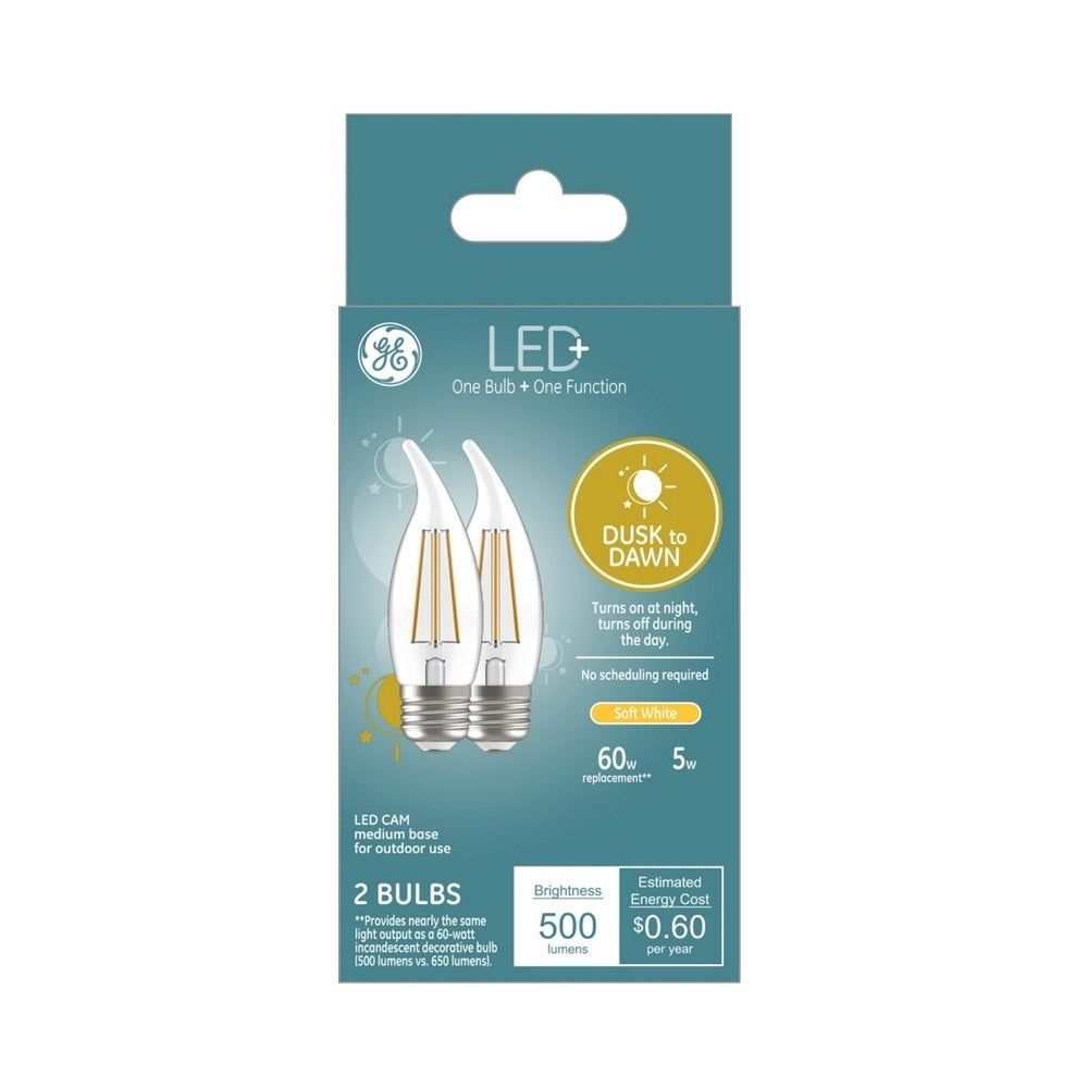GE 93121493 LED+ Dusk to Dawn Bulbs, 5 Watts