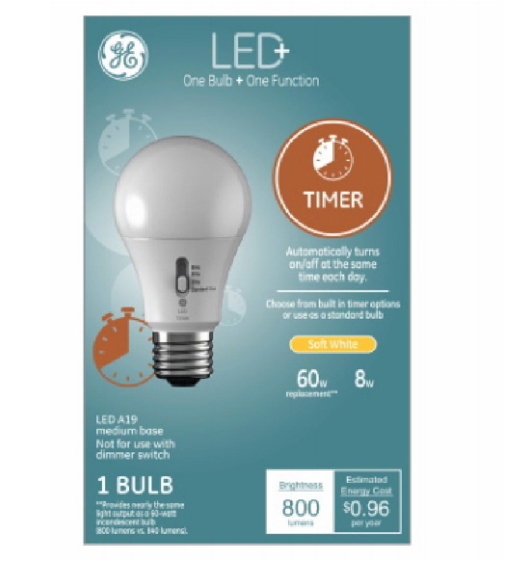 GE 93127245 LED+ Dusk to Dawn Light Bulb, 8 Watts