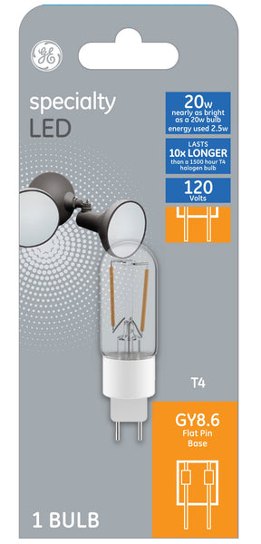 GE 93129031 T4 LED Halogen Light Bulb, 2 Watts